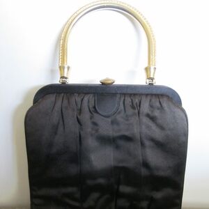 Vintage Mel-Ton Satin and Rhinestone Evening Bag